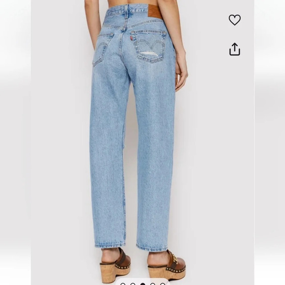 Levi's 501 90s Loose Straight Jeans Premium Denim in Sketch Artist 27 (4) - Picture 2 of 16